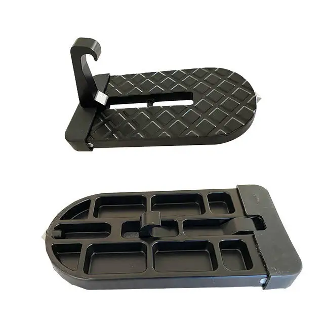 Multifunctional Aluminium Alloy Car Door Step Hooks Foldable Car Roof Rack Step for SUV 1 set