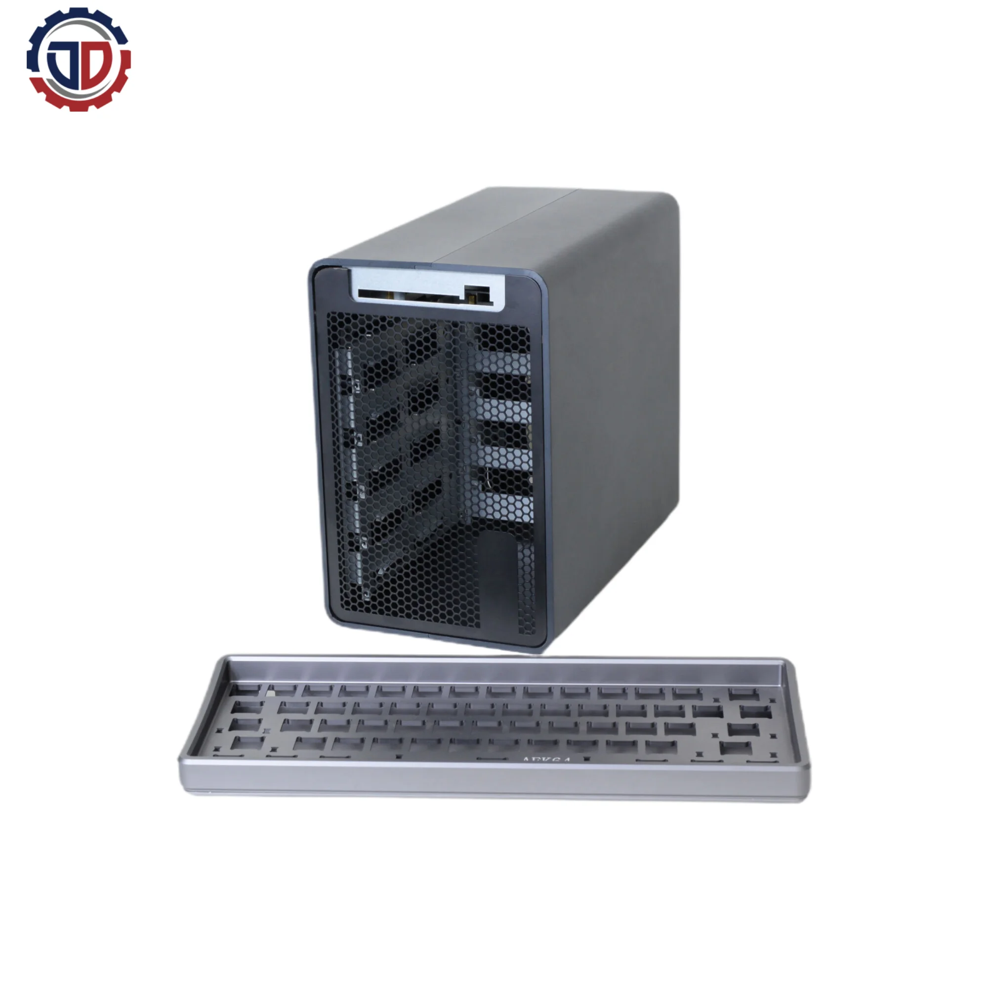 Custom CNC machining parts aluminum anodizing/PVD/electroplating for cylinder guide custom chassis  mechanical keyboard