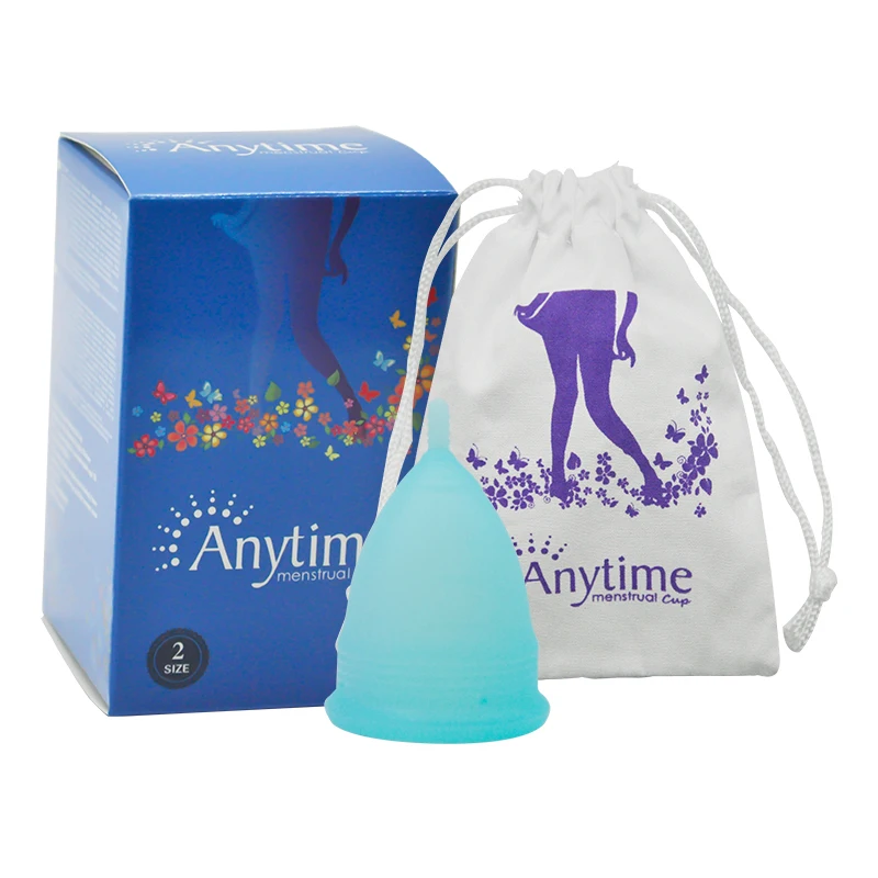 China Certificade Colourful Pretty Woman Hypoallergenic Sterilise Platinum Medical Silicone Safety Feminine Menstrual Cup