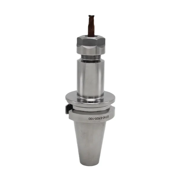 BT40-ER20-100 cnc lathe holder rotary milling er collet chuck 100mm length