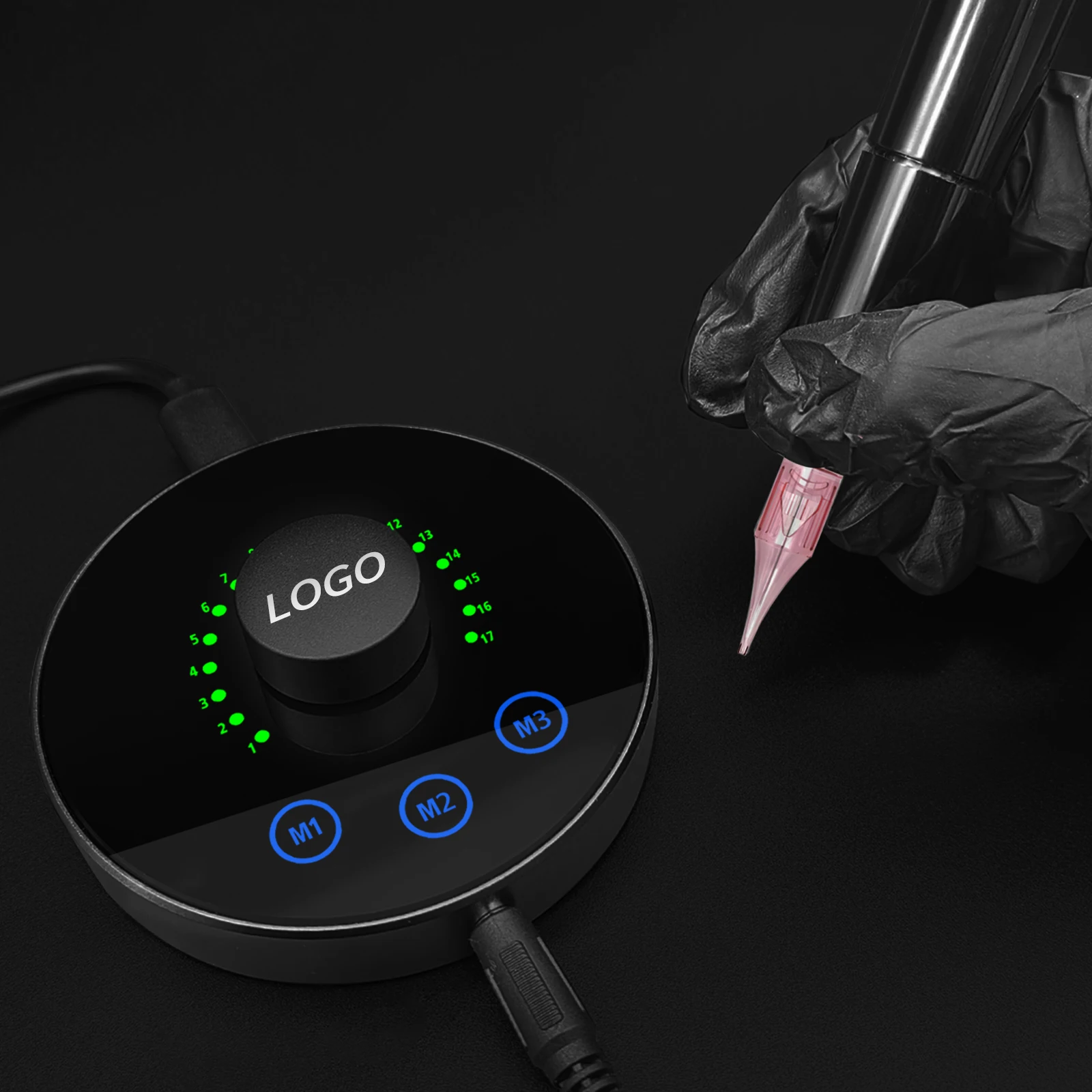 Private logo Mini Elf PMU Machine 2.5mm Strokes Length Smart Display Powerful Motor+Tattoo Gun For Lip blushing flutter brows