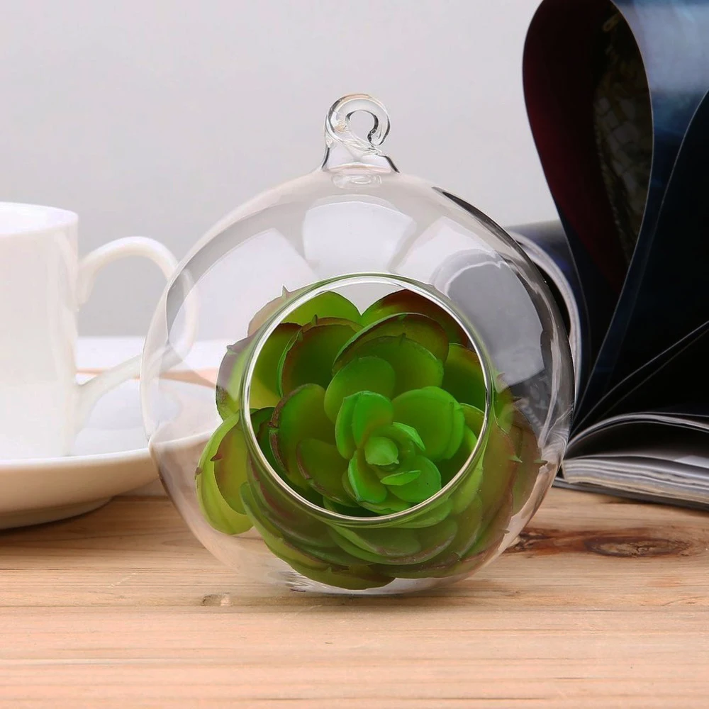 Home Decoration Decorative Vases Round Glass Vase, Floreros De Vidrio Flower Glass Vase