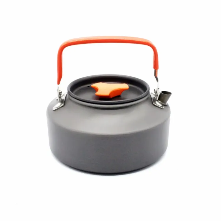 Aluminum Folding Camping Kettle Tea Pot Camping Tableware 1.1L Coffee Pot Outdoor Lightweight Portable Survival Tools