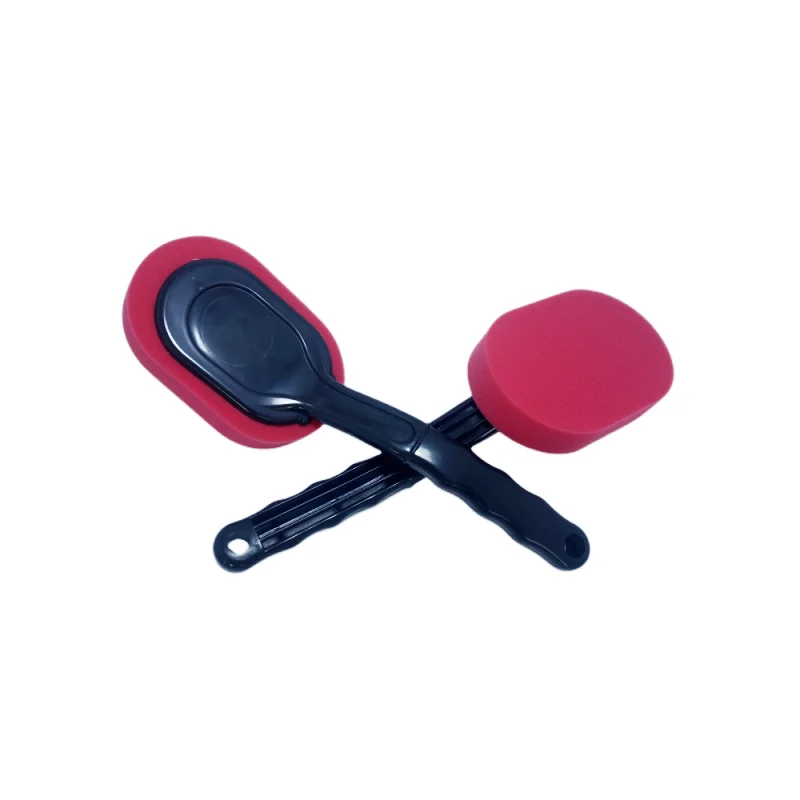 Car tire polishing brush multi-function interior brush waxing wheel hub cleaning sponge brush car beauty tool