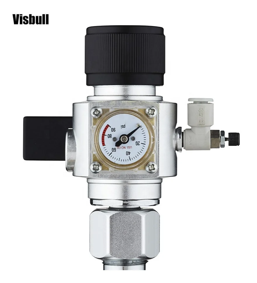 Мини-регулятор Co2 аквариум с соленоидным клапаном счетчик пузырей для аквариума