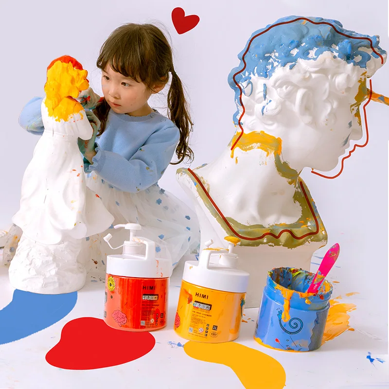 HIMI colours acrylic paint bottles 1L acrylic paint set