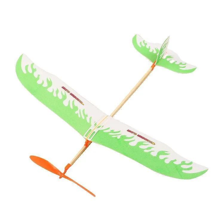 High Quantity Customized Wooden Craft Gift Flyer Glider Airplane Bamboo and wood foam flying toy Model FLYER