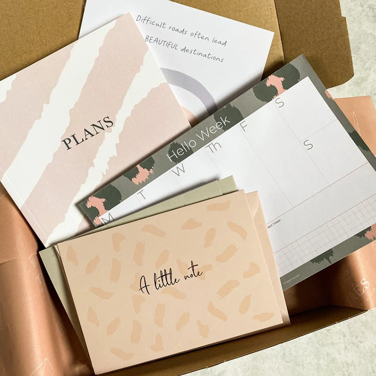 OVO Printing Stationery Mystery Box Stationery Grab Bag Cute Bundle Journal  Box Surprise Lovers Planner Gift Set