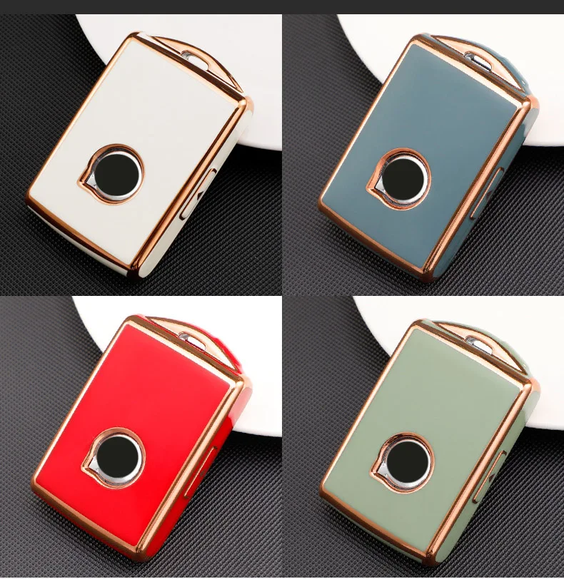 Free sample TPU Carbon Fiber Car Smart Key Case Cover Bag Holder Protector for Volvo XC60 XC40 S90 XC90 V60 S60 V90 2020 Car Key