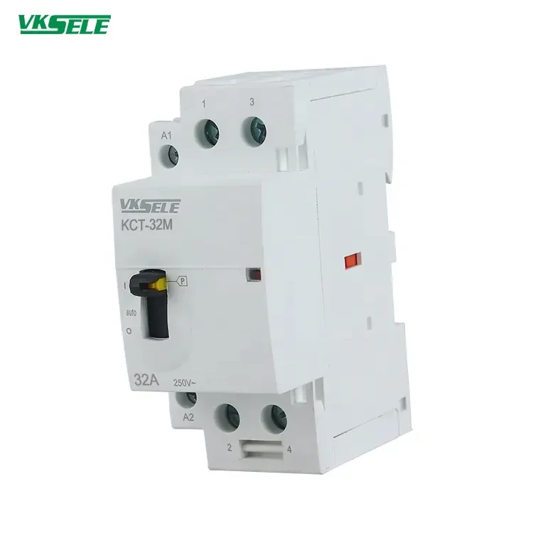 WEIKESEN Manual Type Modular Type Magnetic Contactor KCT-32M AC/DC 220V 250V 32A 2 pole Motor Control Household Contact