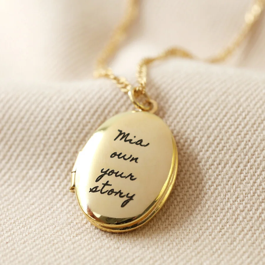 2024 INS stainless steel Elliptical Photo Box Owl Hand Palm Elephant Horseshoe Pendant Necklace