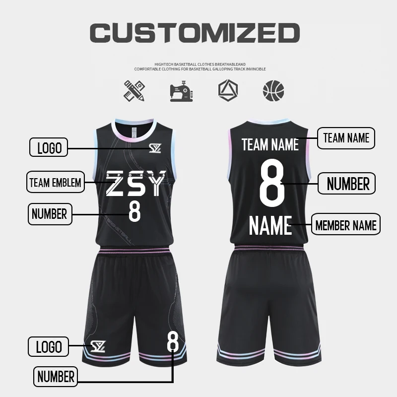 High Quality Breathable Material Training Jersey Basketball Jersey Design Custom Basketball Uniform Nets Jersey