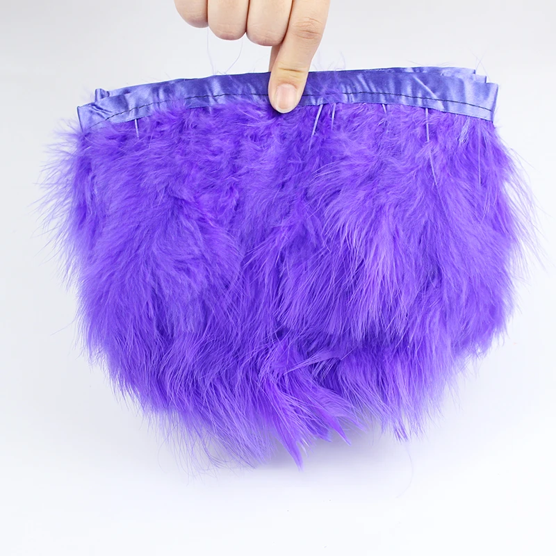 Multi Colors Stock 2 Meters Marabou Feathers Turkey Feather for Garments Decoration