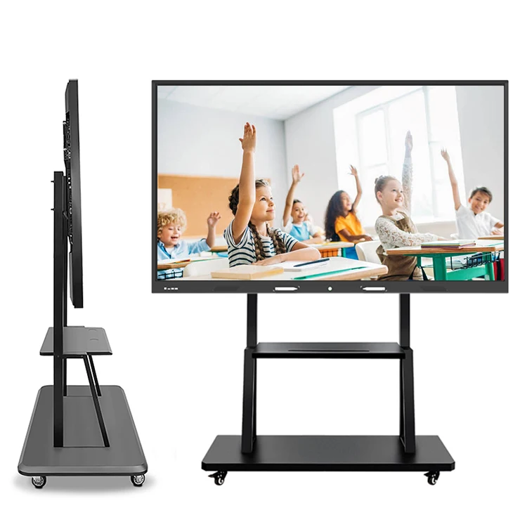 Умная плата HUSHIDA 55 65 75 86 дюймов, Интерактивная плоская панель, развивающая сенсорная панель для детей