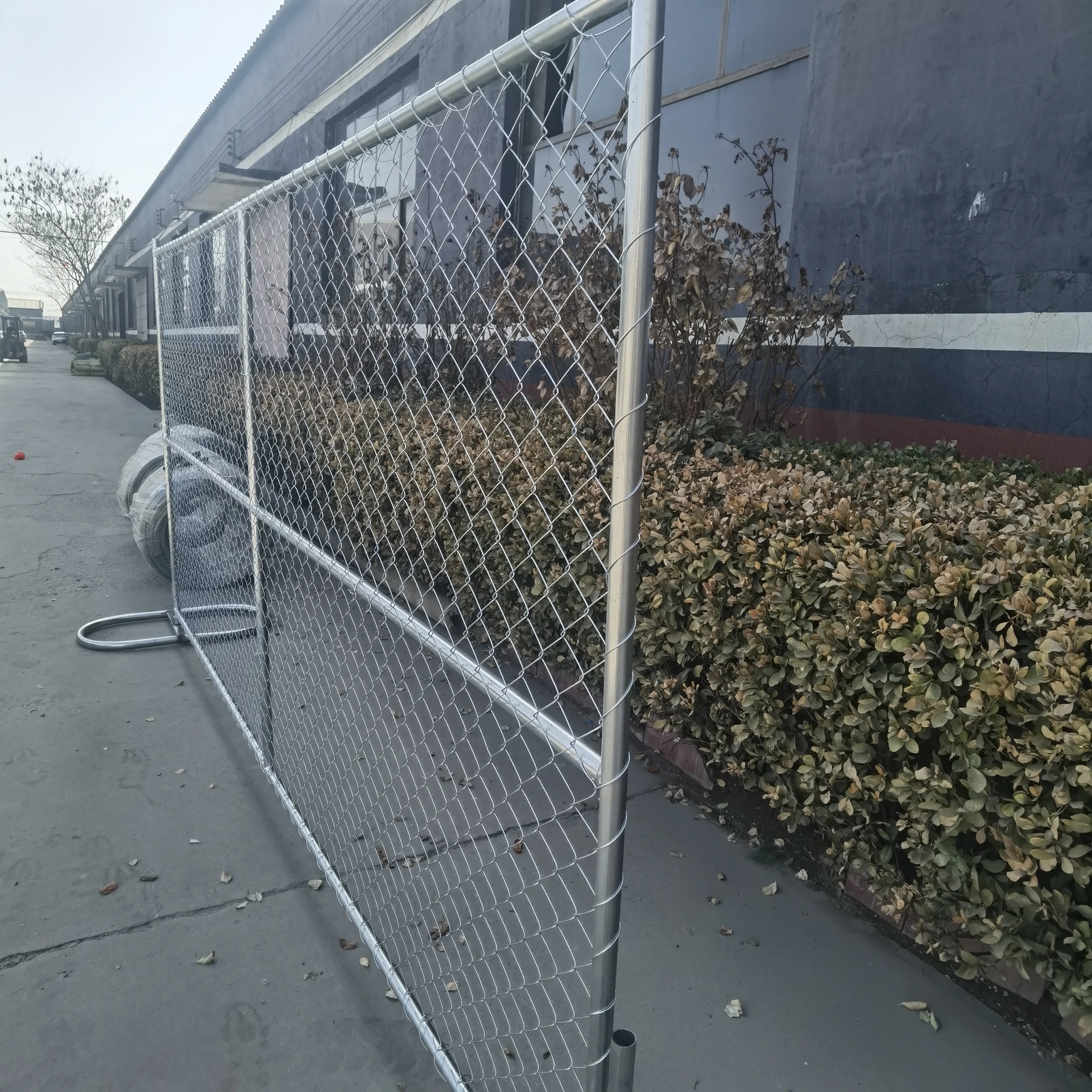 America standard high quality 6ft x 10ft chain link  temporary construction safety fence steel