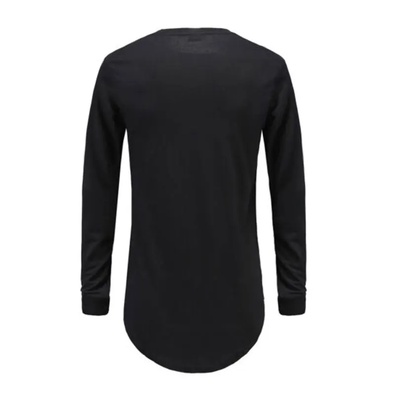 Wholesale 100% Combed Cotton Blank White Long Sleeve T shirt