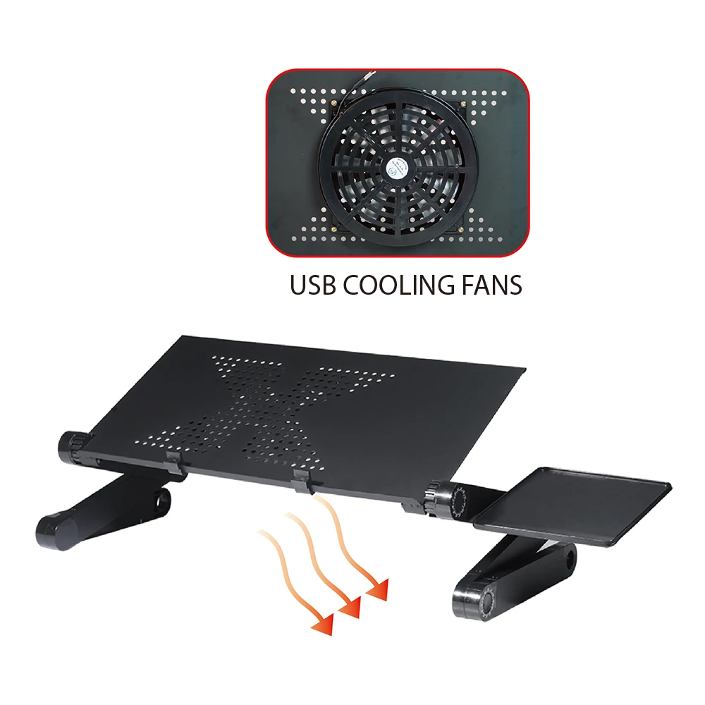 Charmount Adjustable Foldable 17 Inch Laptop Stand with Fan