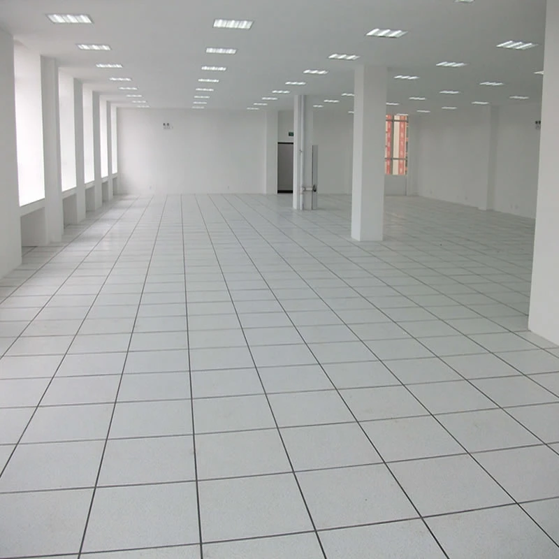 Modern Design Calcium Sulfate Anti-Static Raised Access Flooring Data Centers Computer Rooms HPL/PVC Ceramic Finish Steel Metal