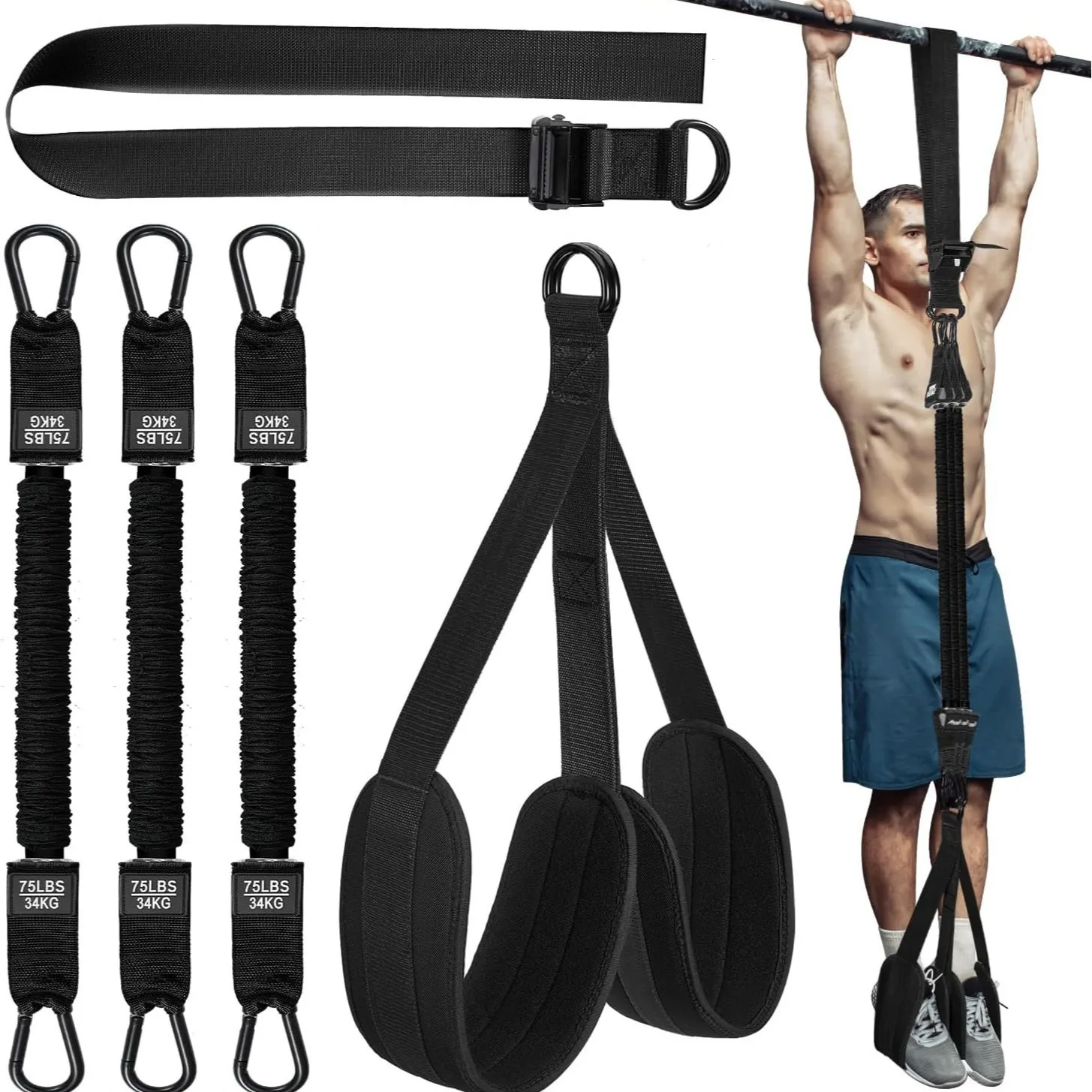 Pull Up Assistance Straps For Pull Up Heavy Duty Arm Chest Muscle Strength Training Assistance Bands
