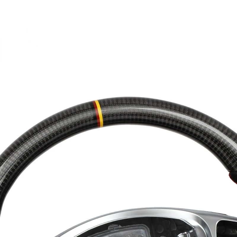 Custom Alcantar carbon fiber steering wheel For ben z 2015-2018 E43 CLS63 AMG GT C63S E63S racing wheel convertible