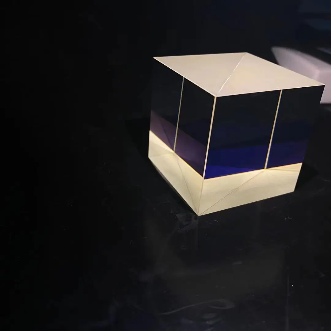 Custom High quality H-ZF11 optical glass cube beam splitter prism