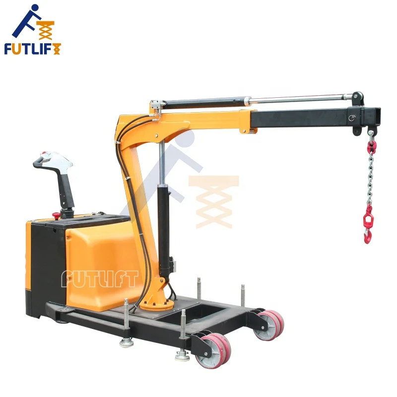1.5 Tonne Electrical Crane Cargo Lifting Miniature Floor Crane