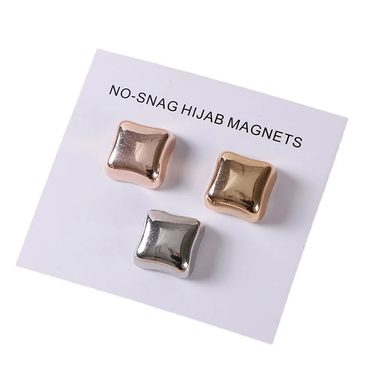 New Arrival Muslim Strong Magnet Muslim Jewelry Silk Scarf Shawl Buckle 4pairs Set Women Magnetic Shawl Brooch Buckles
