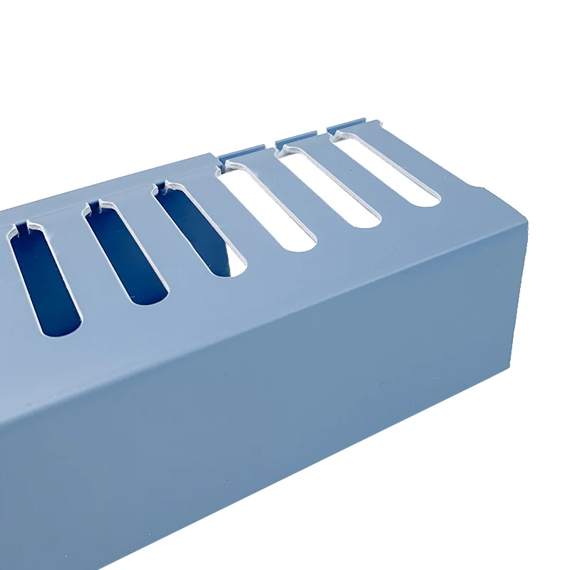 WBO wire Slot 40*35 Raceway Cable Wring Good Insulation Slotted Insulation Pvc electrical Cable Trunking Blue Wiring Ducts