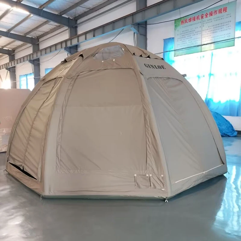 Jinlong air pump camping tent air tent for pick up camping 8 people