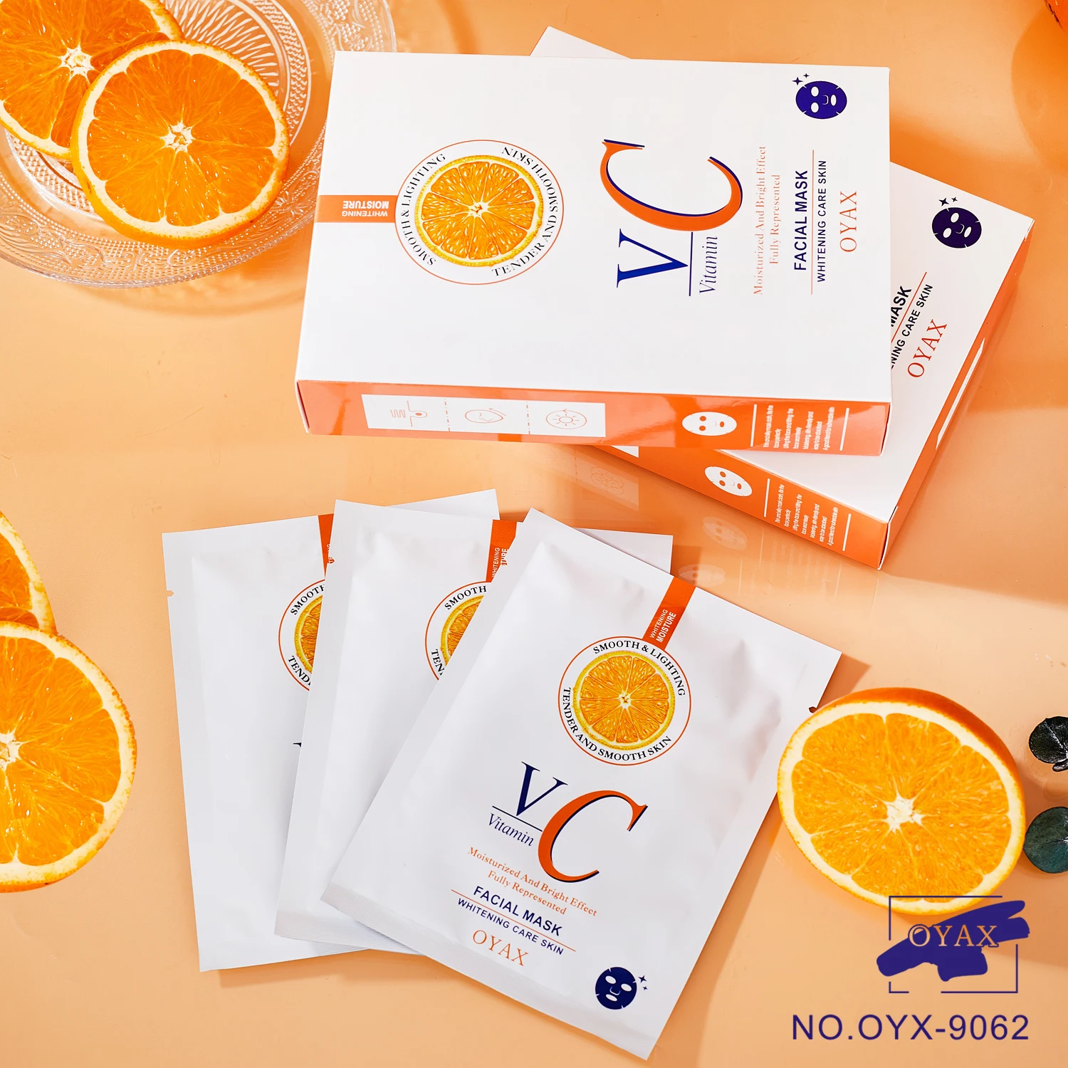 Private Label Crystal Collagen Cosmetic Face Mask Anti-age Moisturizing and Whitening Beauty Fruit Face Mask Sheet For Women