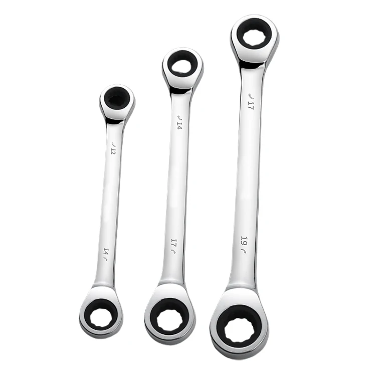 45# Steel Heavy Duty Strong 2 Head Ratchet Wrench Various Sizes China Manufacturer Wholesale