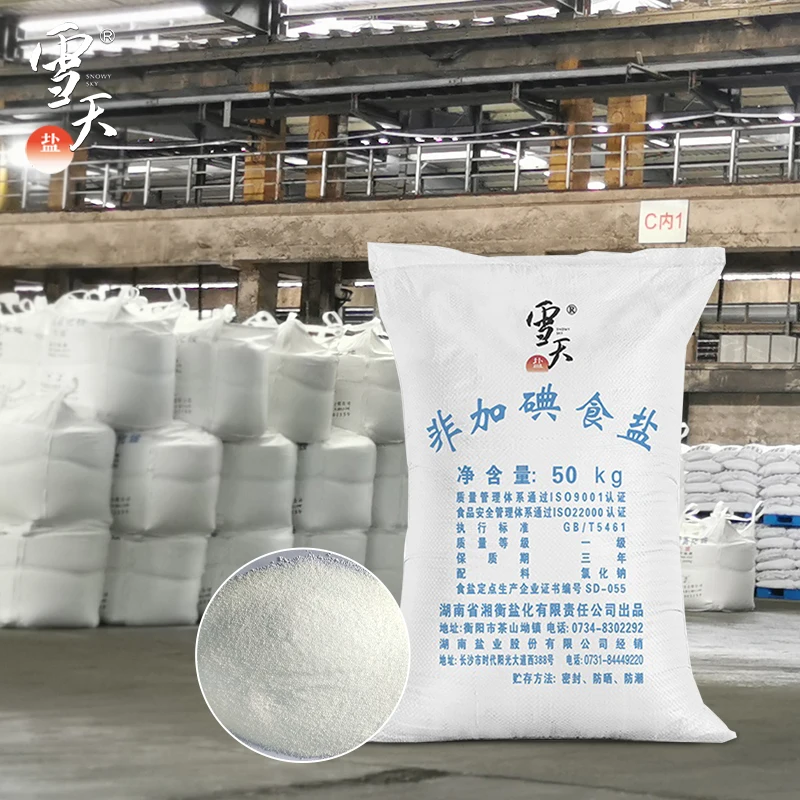SNOWY SKY 50kg salt Non-iodized table salt Refined Mineral Salt