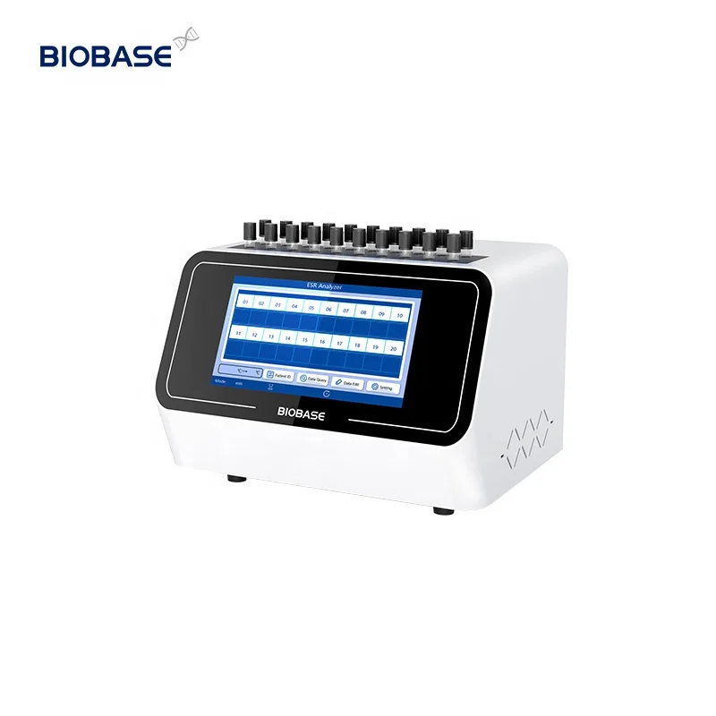 BIOBASE CHINA Blood ESR Analyzer Touch LCD Screen 20 Analysis Channels ESR Analyzer For Lab Hospital