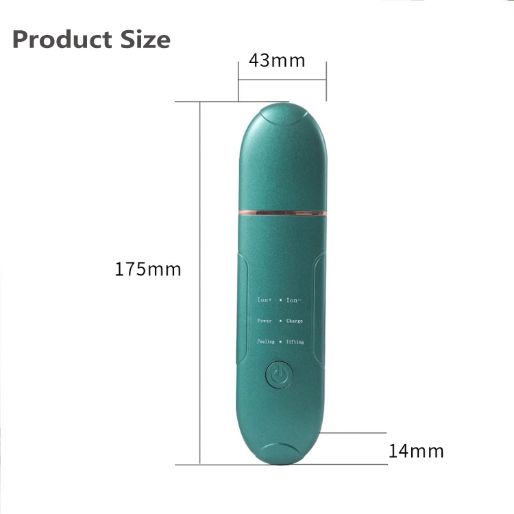 Wholesale 2021 new Face Beauty Equipment EMS ultrasonic peeling shoveling machine pore cleaner blackhead remover