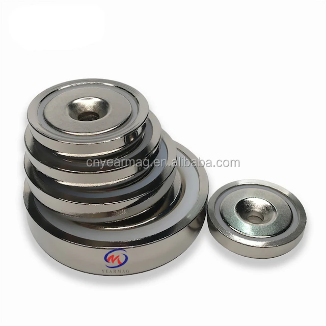 Сильный Мощный Круглый Кубок неодимовое магнитное основание D16mm-D120mm фиксирующий горшок крепление с потайной
