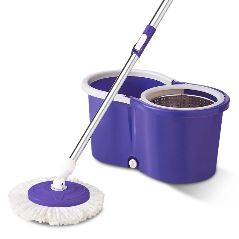 Free hand washing twist spin 360 round mop for wife home cleaning mob mop with bucket set