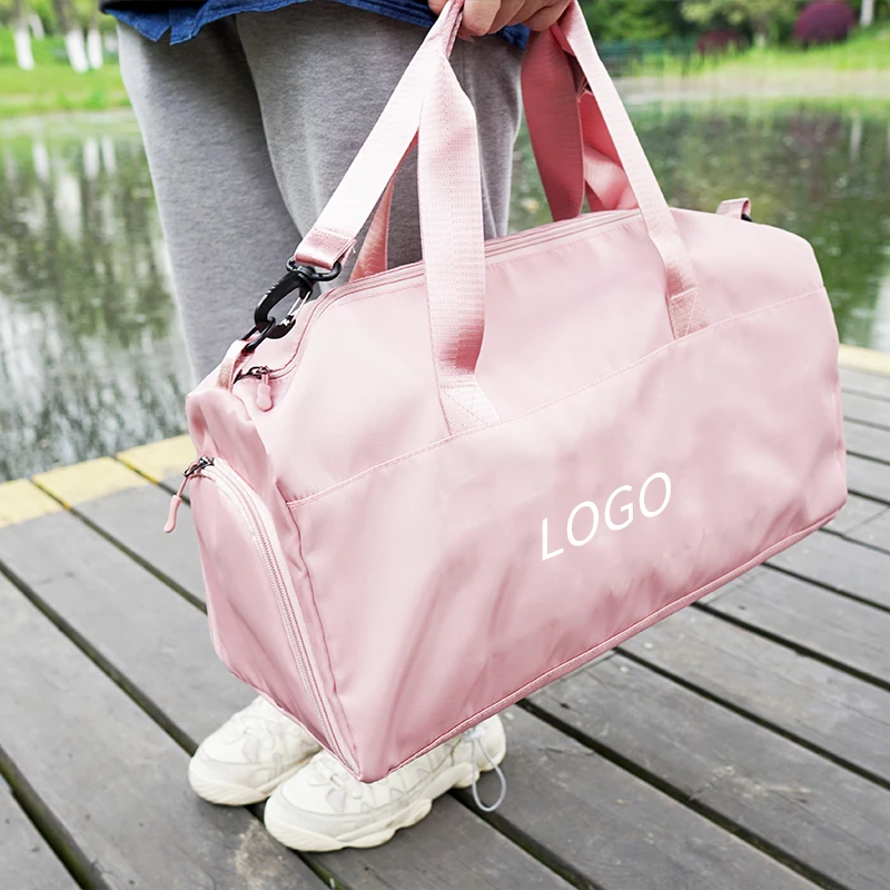 custom logo personalized printed travel duffle bag sport fitness gym bag