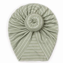 Fashion stripes design hats for baby brimless cap multi color elastic headband hat wholesale