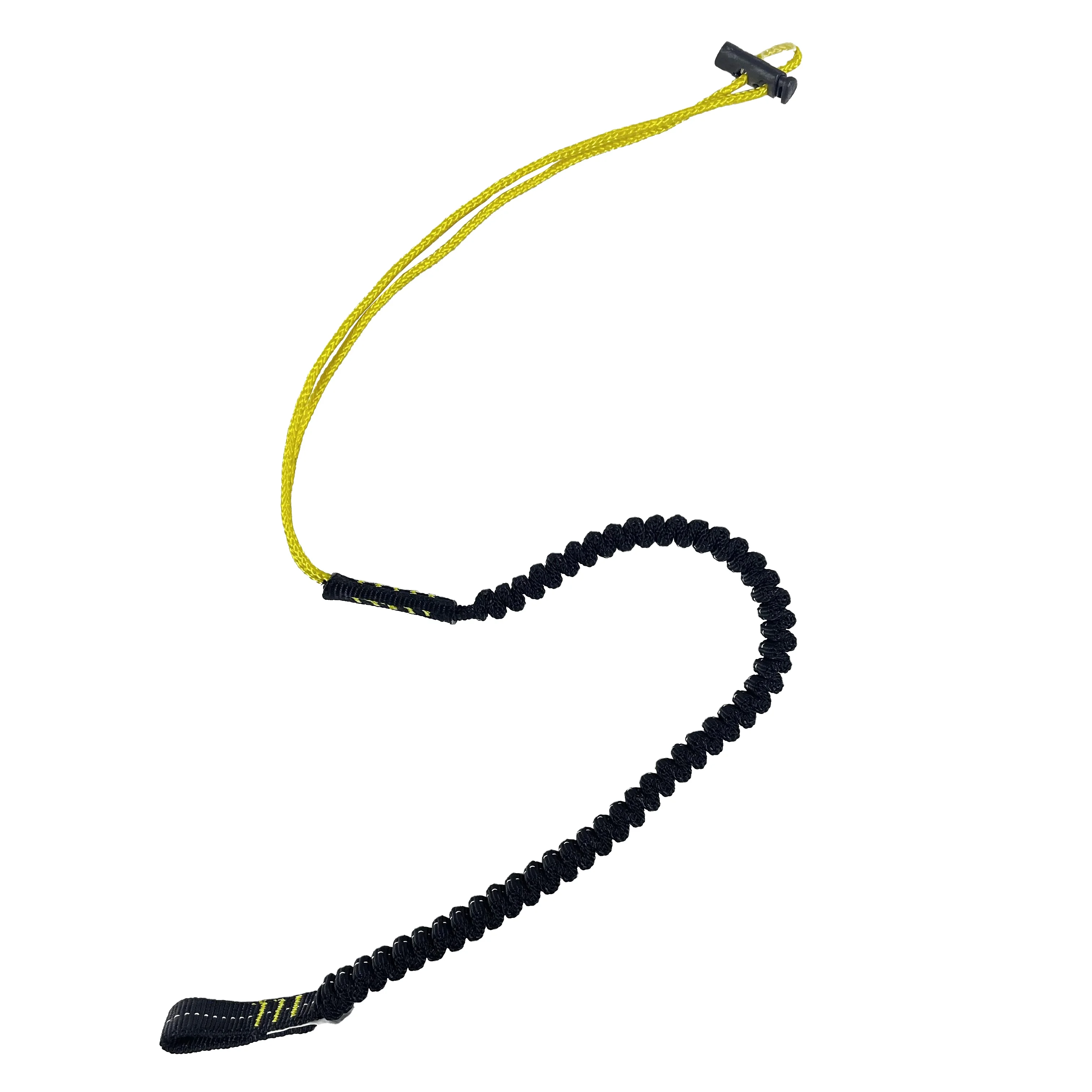 Tool Lanyard with Single Carabiner Stainless Steel And Adjustable Loop End Elastic Lanyard