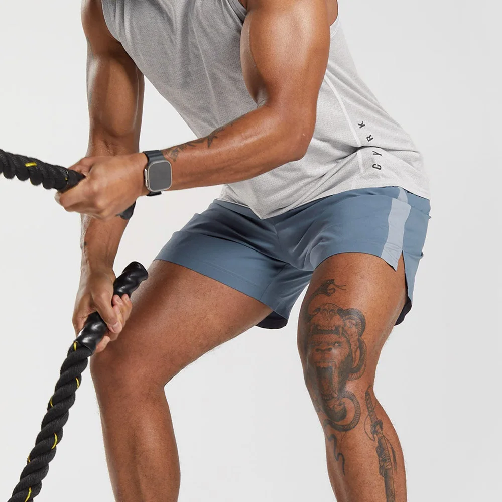 Men Gym Wear Shorts Running Wear Custom Compression Sweat Training Workout Fitness Athletic Sports Running Gym Shorts Men