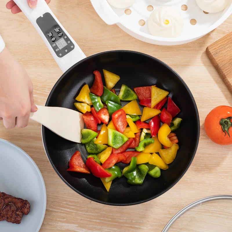China Supplier Digital Electric Wok Cooker Non-Stick Multi-Function Wok With Portable Design