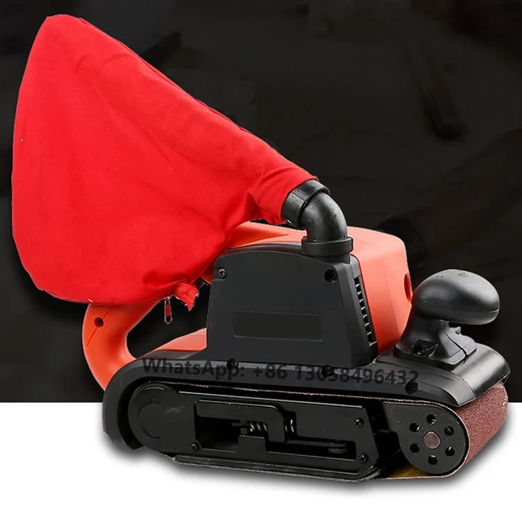 Industrial 4 Inch Woodworking Polishing Belt Sanding Machine 1600W Variable Speed Corded Electric Wood Planer Mini Belt Sander