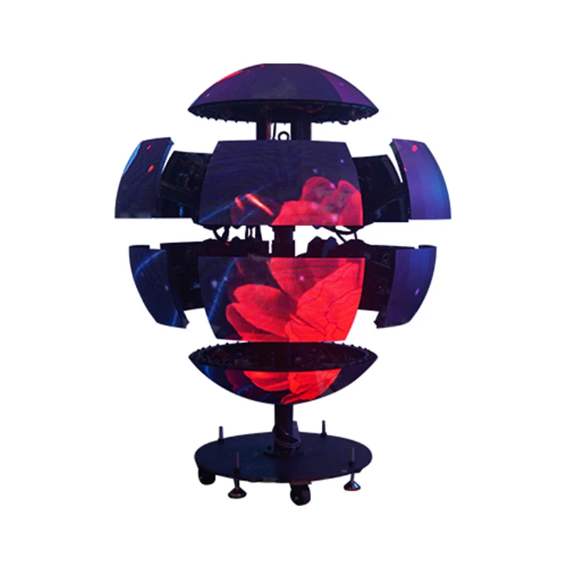 Indoor outdoor P1.5 P1.8 P2 P2.5 P3 P4 advertising round led ball module spherical flexible led screen price sphere led display