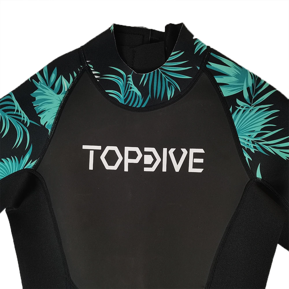 High Quality Custom Printed Full Body 3mm Elastic Shark Skin Chest Waterproof Neoprene Women Surfing Diving Wetsuits