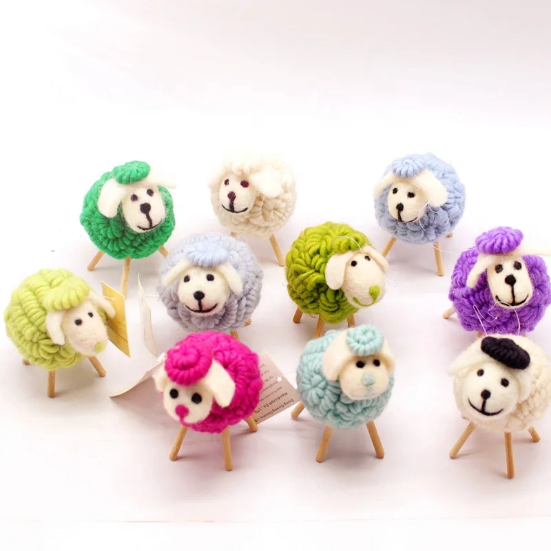 2020 Popular and Hot-sale Home Decorations Felt Crafts Wool Felt Sheep Toy