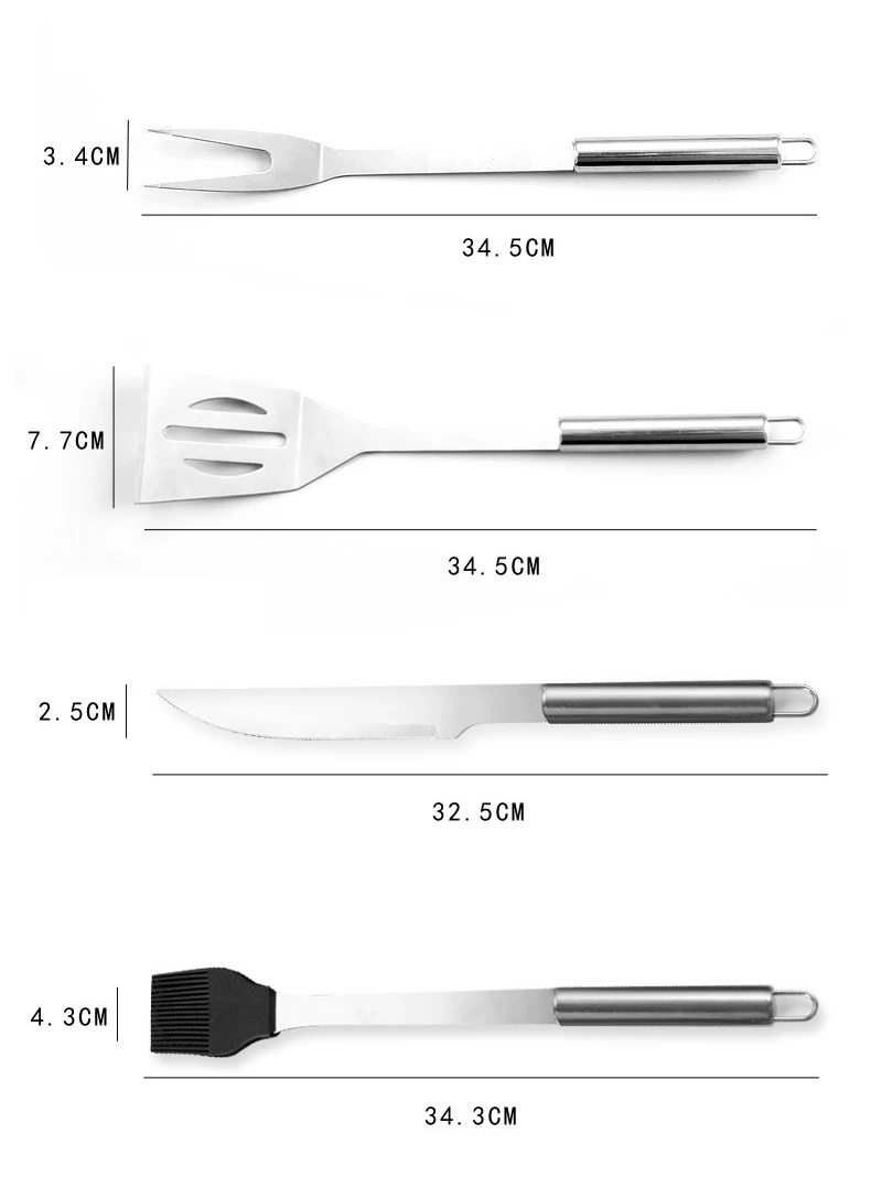 Custom Wholesale Stainless Steel Portable Multifunctional Camping Kitchen Bbq Tools Set Utensils Outdoor Barbecue