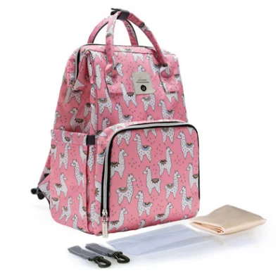 Multi-functional backpack for mothers and infants two shoulders large capacity waterproof diaper bag