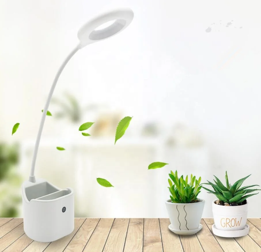 modern style Pen holder table lamp Touch switch Dimming table lamp for study desk lamp