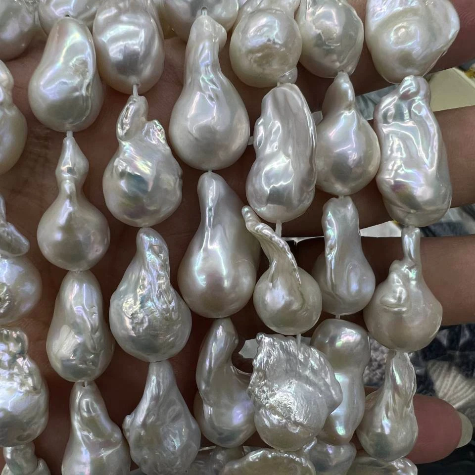 High Quality Baroque Pearls AAA Natural Freshwater Pearls White Baroque Pearls for Jewelry Making