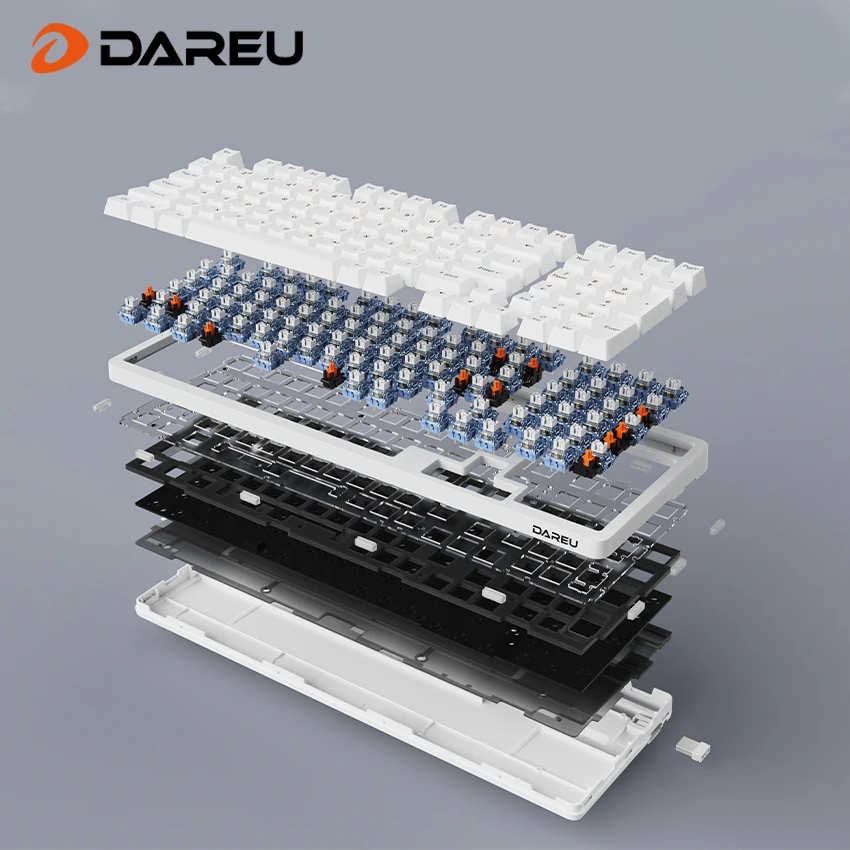 New design best selling Dareu A98 Pro gaming keyboard wireless mechanical keyboard ergonomic keyboard real gasket